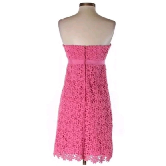Lilly Pulitzer Hotty Pink Strapless Floral Dress - Picture 2 of 6